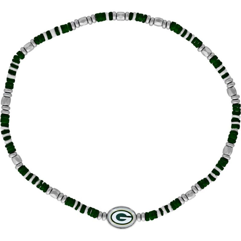 Aminco Green and Silver Beaded Necklace